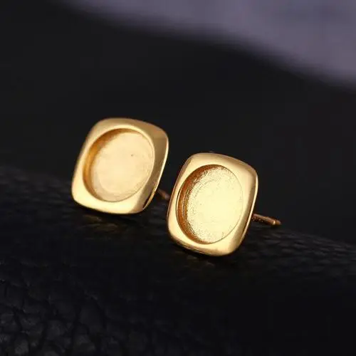 Sterling Silver 925 Engagement Wedding Semi mount Stud Earrings for 6x6mm or 8x8mm Round Cabochon Amber Fine Jewelry Setting
Sterling Silver 925 Engagement Wedding Semi mount Stud Earrings for 6x6mm or 8x8mm Round Cabochon Amber Fine Jewelry Setting