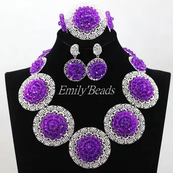 Purple African Wedding Crystal Jewelry Sets Indian Nigerian Bridal Beads Jewelry Set Handmade Woman Gift Free Shipping ALJ456
Purple African Wedding Crystal Jewelry Sets Indian Nigerian Bridal Beads Jewelry Set Handmade Woman Gift Free Shipping ALJ456