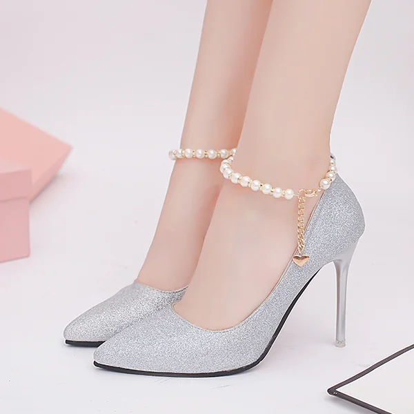 Women Wedding Shoes Sequined Cloth Bling Ankle Strap Pumps For Woman High Heels Dress Shoes sexy Ladies Shoes zapatos mujer 2728
Women Wedding Shoes Sequined Cloth Bling Ankle Strap Pumps For Woman High Heels Dress Shoes sexy Ladies Shoes zapatos mujer 2728