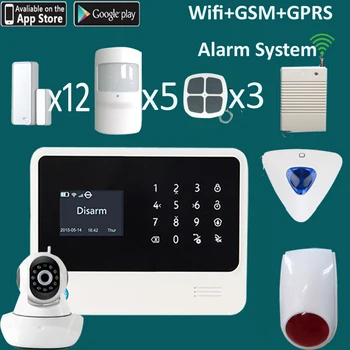 Wireless smart home security set Spanish French Dutch English menu wifi alarm system G90B plus
Wireless smart home security set Spanish French Dutch English menu wifi alarm system G90B plus