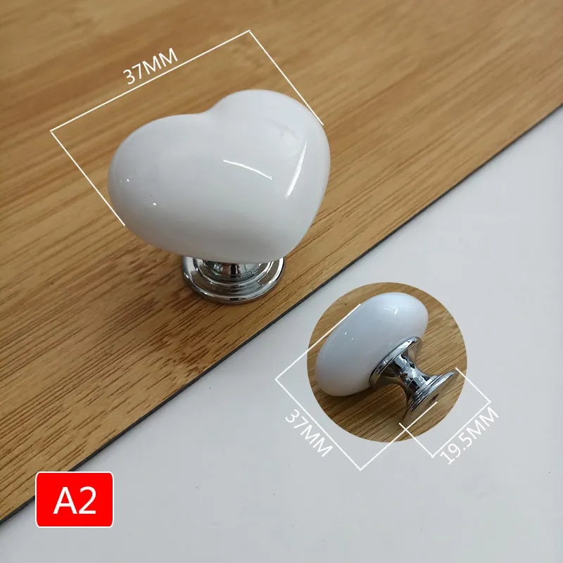 P07白色印花系列单孔陶瓷拉手=390W-36尺寸规格
