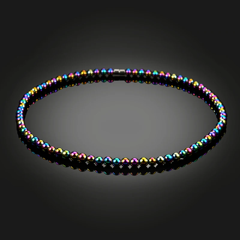 Top Quality Hematite with Magnetic Men Necklace Round Multicolor Rainbow Beads Nature stone Jewelry for Women as Valentine's pr
Top Quality Hematite with Magnetic Men Necklace Round Multicolor Rainbow Beads Nature stone Jewelry for Women as Valentine's pr
