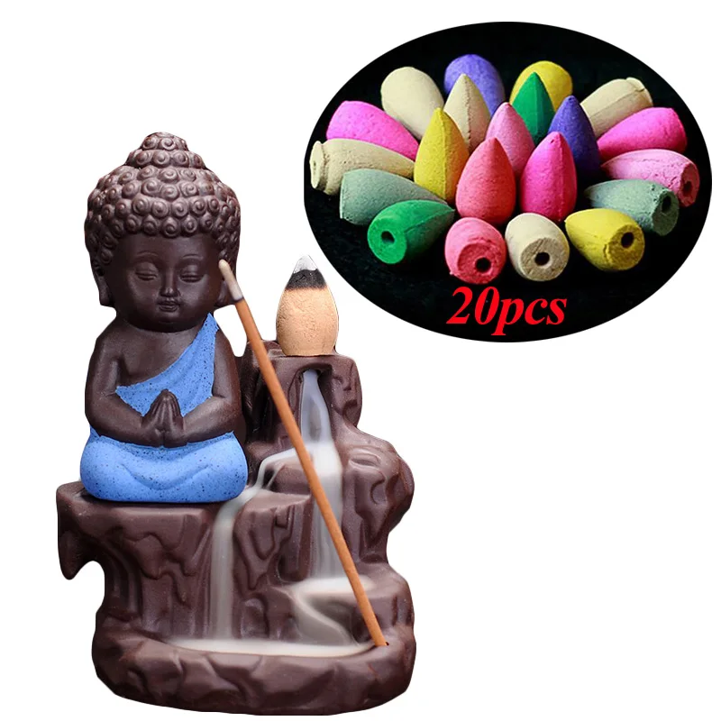 The Little Monk Small Buddha Censer Aroma Backflow Stick Incense Burner Buddha Purple Clay Pottery Coil Incense Base G $
The Little Monk Small Buddha Censer Aroma Backflow Stick Incense Burner Buddha Purple Clay Pottery Coil Incense Base G $