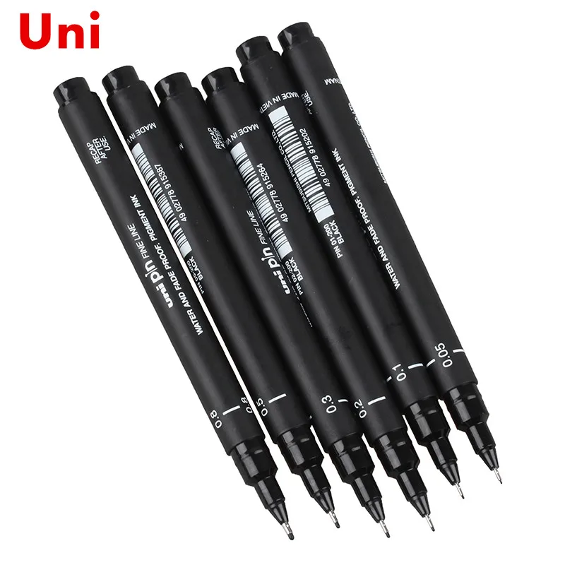 6pcs/set Uni Pin Drawing Pen Fineliner Ultra fine line marker ink black 005 01 02 03 05 08 Micron drawing Pen art Marker set
6pcs/set Uni Pin Drawing Pen Fineliner Ultra fine line marker ink black 005 01 02 03 05 08 Micron drawing Pen art Marker set