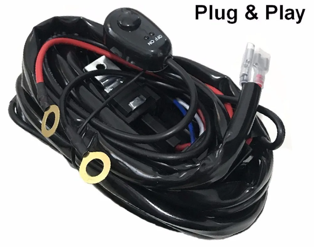 Wire Relay Harness Kit with Switch / wiring loom harness kit with fuse & Relay for OffRoad Led Driving Work Light 12V 24V
Wire Relay Harness Kit with Switch / wiring loom harness kit with fuse & Relay for OffRoad Led Driving Work Light 12V 24V