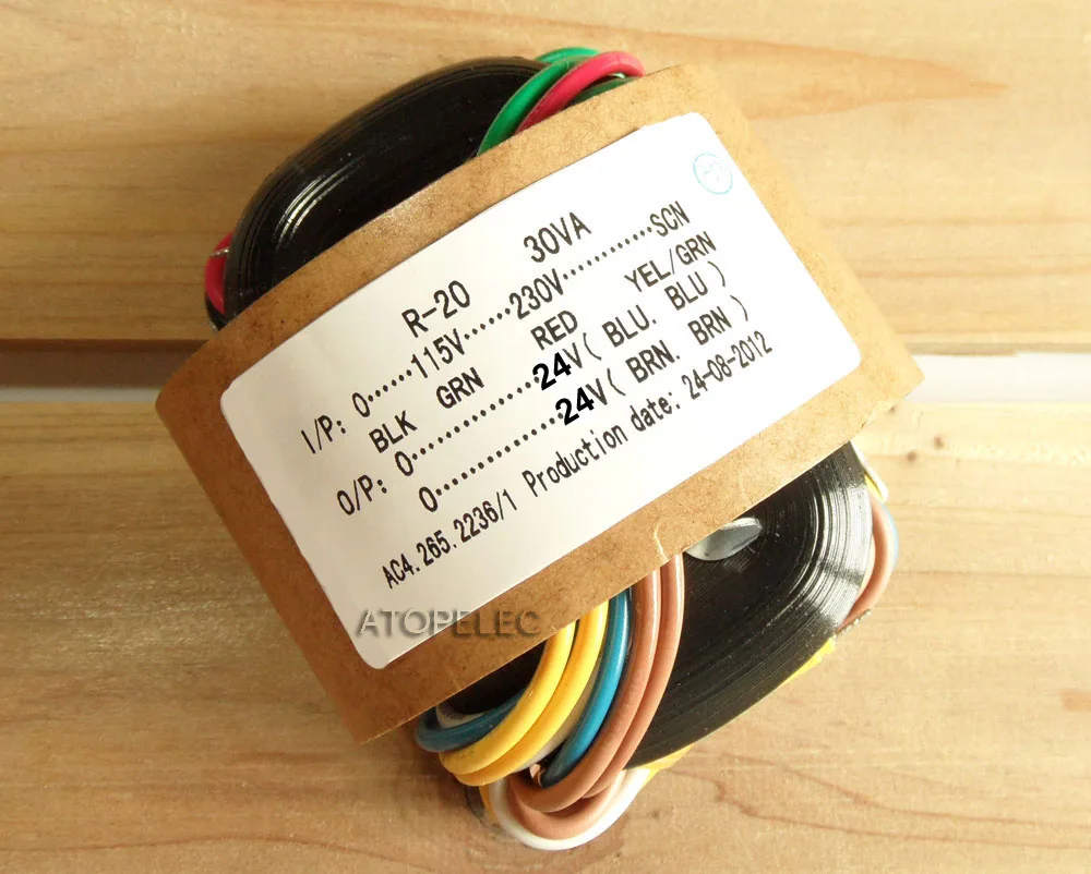 115V-230V 30W R-Core Transformer 24V+24V for Audio Amplifier Preamps AMP DAC R Core | Обустройство дома