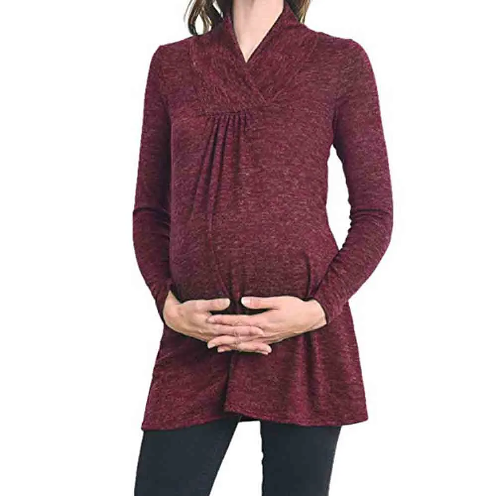 ARLONEET Women's Loose Maternity Clothes blouse top Tees Pregnant Shirts Casual Long Sleeve V Neck Pregnancy Blouses g0509
ARLONEET Women's Loose Maternity Clothes blouse top Tees Pregnant Shirts Casual Long Sleeve V Neck Pregnancy Blouses g0509