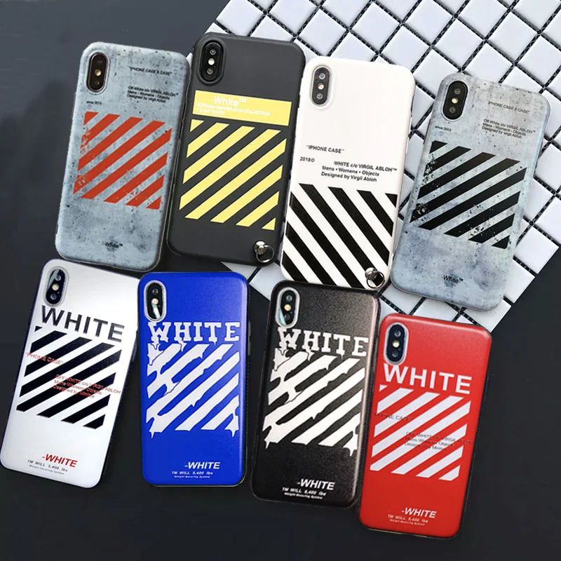 Luxury Suprem Brand Off Simple White Letter Stripe Phone Case For iPhone 6 6S 7 8 Plus X XR XS MAX Hot Soft Cover With Lanyard 
Luxury Suprem Brand Off Simple White Letter Stripe Phone Case For iPhone 6 6S 7 8 Plus X XR XS MAX Hot Soft Cover With Lanyard