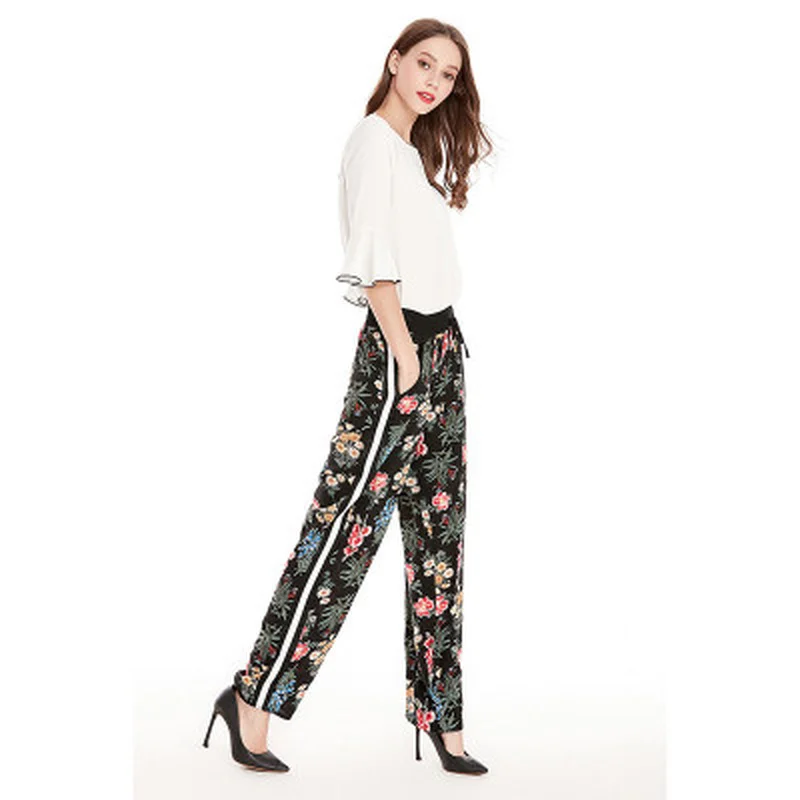 pantalones mujer spodnie damski Women Pants Casual Vintage Loose Waist Black White Bar Sculpture Print Drawstring Straight Pants
pantalones mujer spodnie damski Women Pants Casual Vintage Loose Waist Black White Bar Sculpture Print Drawstring Straight Pants