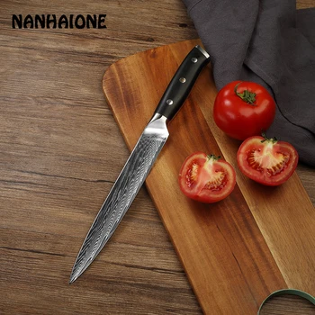 NANHAIONE 8 inch cleaver damascus knives sharp chef knife japanese kitchen knives meat knifer japan knife G10 handle CL131
NANHAIONE 8 inch cleaver damascus knives sharp chef knife japanese kitchen knives meat knifer japan knife G10 handle CL131