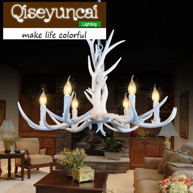 6-Heads-American-Deer-Chandeliers-Decoration-Europe-Country-Style-Retro-Antler-Pendant-Lamp-Lights-Fixture-E14