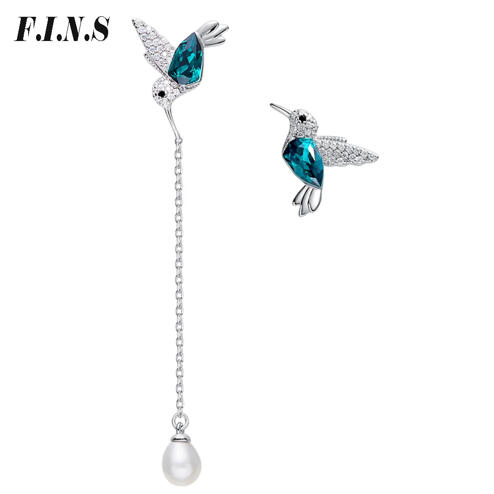 F.I.N.S Personalized Asymmetrical Earrings Silver 925 Green Crystal Bird Dangle Earrings for Women Vintage Fashion Jewelry
F.I.N.S Personalized Asymmetrical Earrings Silver 925 Green Crystal Bird Dangle Earrings for Women Vintage Fashion Jewelry