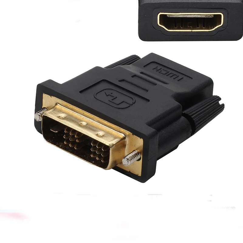 HDMI to DVI Adapter DVI 18+1 Male to HDMI 19P Type A Female Adapter DVI-D to HDMI Digital Visual Interface Connect HDTV
HDMI to DVI Adapter DVI 18+1 Male to HDMI 19P Type A Female Adapter DVI-D to HDMI Digital Visual Interface Connect HDTV
