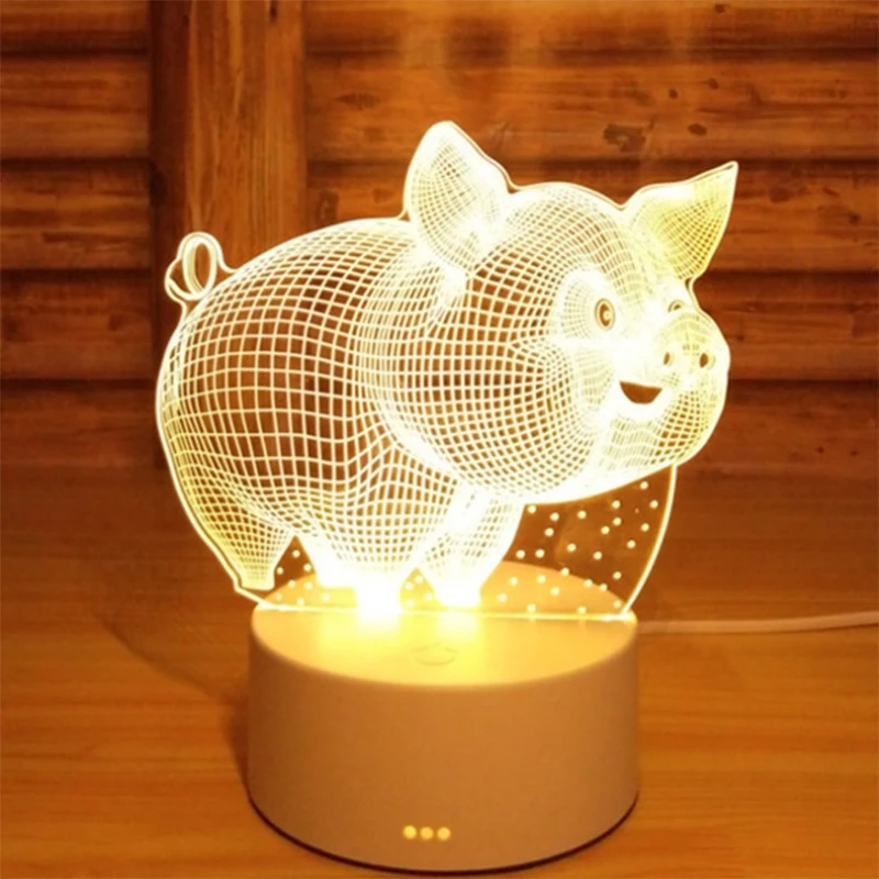 Creative 3d night light stereo vision led desk lamp cartoon animation modeling technology table reading lamp child gift A11220
Creative 3d night light stereo vision led desk lamp cartoon animation modeling technology table reading lamp child gift A11220
