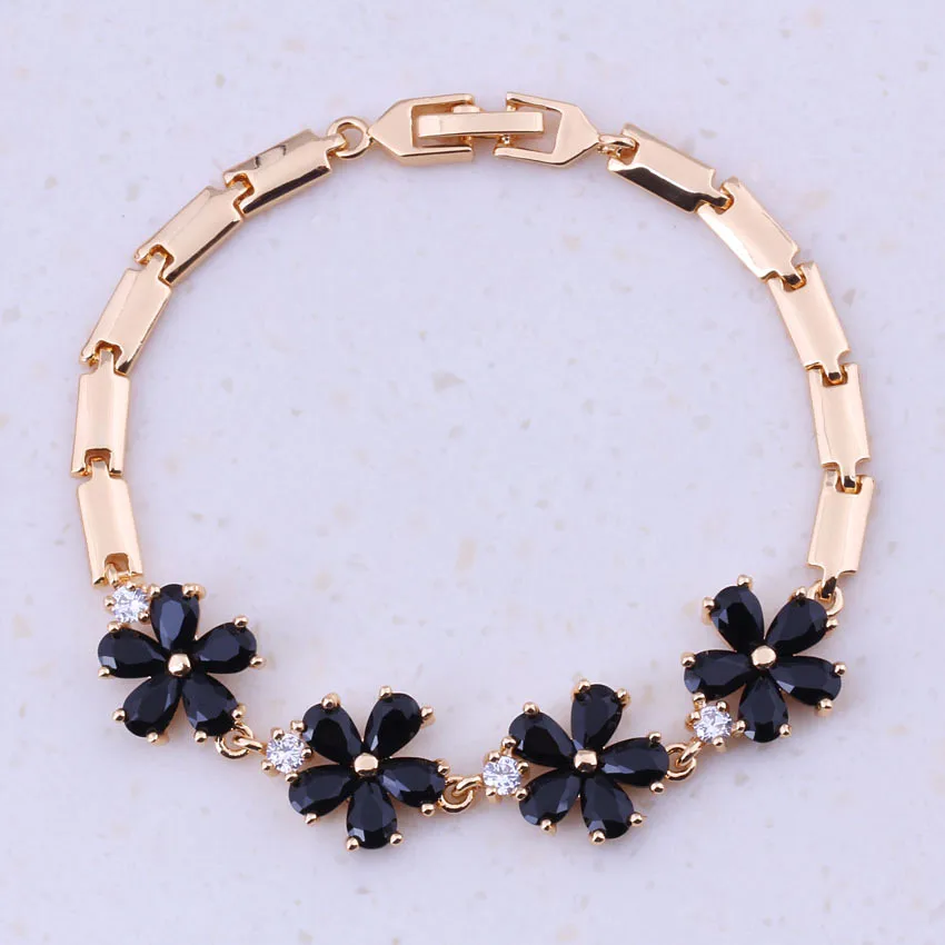 Enioyable Black Cubic Zirconia Yellow Gold Color Charm Bracelets Women Wedding Party Fashion Jewelry Free Gift Box I0226
Enioyable Black Cubic Zirconia Yellow Gold Color Charm Bracelets Women Wedding Party Fashion Jewelry Free Gift Box I0226