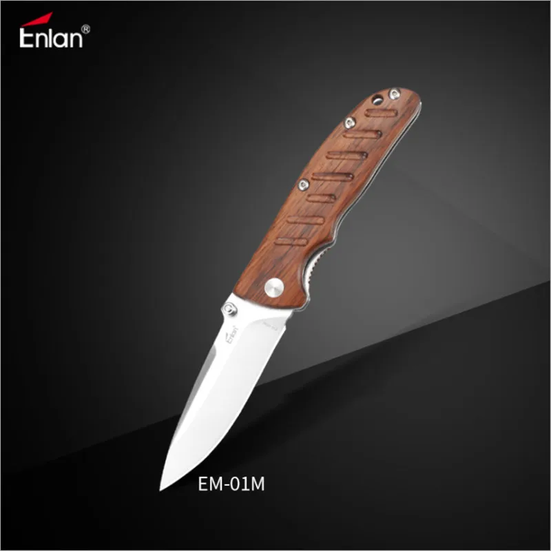 Enlan EM-01M Small EDC Folding Knife 8Cr13MoV Blade Wood Handle Camping survival Top Military Pocket EDC Tool Knife
Enlan EM-01M Small EDC Folding Knife 8Cr13MoV Blade Wood Handle Camping survival Top Military Pocket EDC Tool Knife