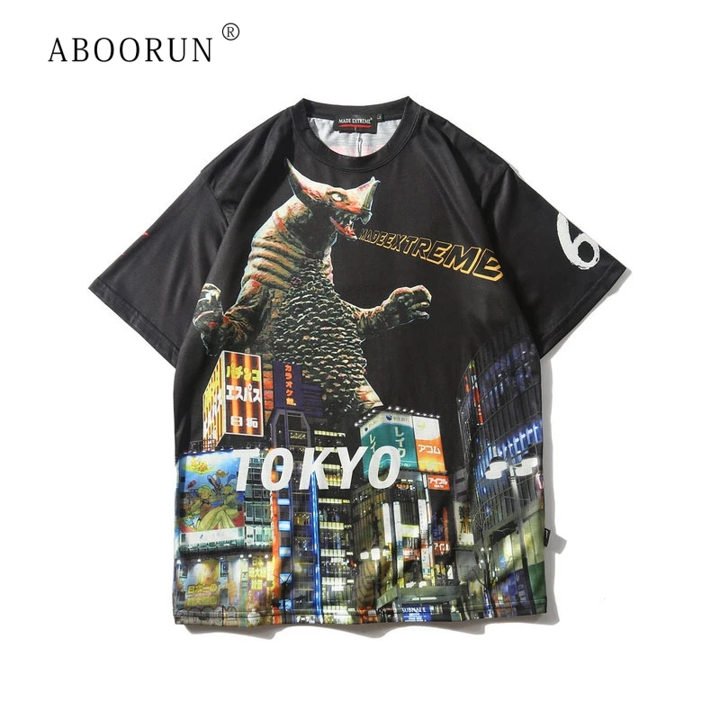 ABOORUN Men's Hip Hop T Shirts Tokyo Godzilla Printed T-Shirts Summer Short Sleeve Top Tees for Male R719
ABOORUN Men's Hip Hop T Shirts Tokyo Godzilla Printed T-Shirts Summer Short Sleeve Top Tees for Male R719