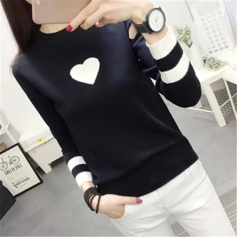 2018 New Winter Sweater Women Heart Print Pullover Knitted Jumper Elastic Sweet Contrast O-neck Long Sleeve Cashmere ZY2189
2018 New Winter Sweater Women Heart Print Pullover Knitted Jumper Elastic Sweet Contrast O-neck Long Sleeve Cashmere ZY2189
