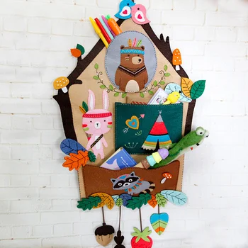 Felt Animals Craft Kit Storage Bag For Kids Handmade Sewing Felt DIY Package Wall Hanging Bag Children Bedroom&House Decoration
Felt Animals Craft Kit Storage Bag For Kids Handmade Sewing Felt DIY Package Wall Hanging Bag Children Bedroom&House Decoration