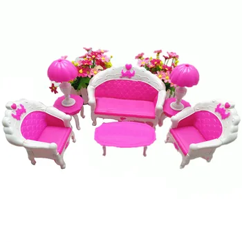 6Pcs Dollhouse Plastic Miniature Single Chair Furniture Parlor Sofa Chair Couch Desk Lamp House Set for Barbies Doll Girl Toys
6Pcs Dollhouse Plastic Miniature Single Chair Furniture Parlor Sofa Chair Couch Desk Lamp House Set for Barbies Doll Girl Toys