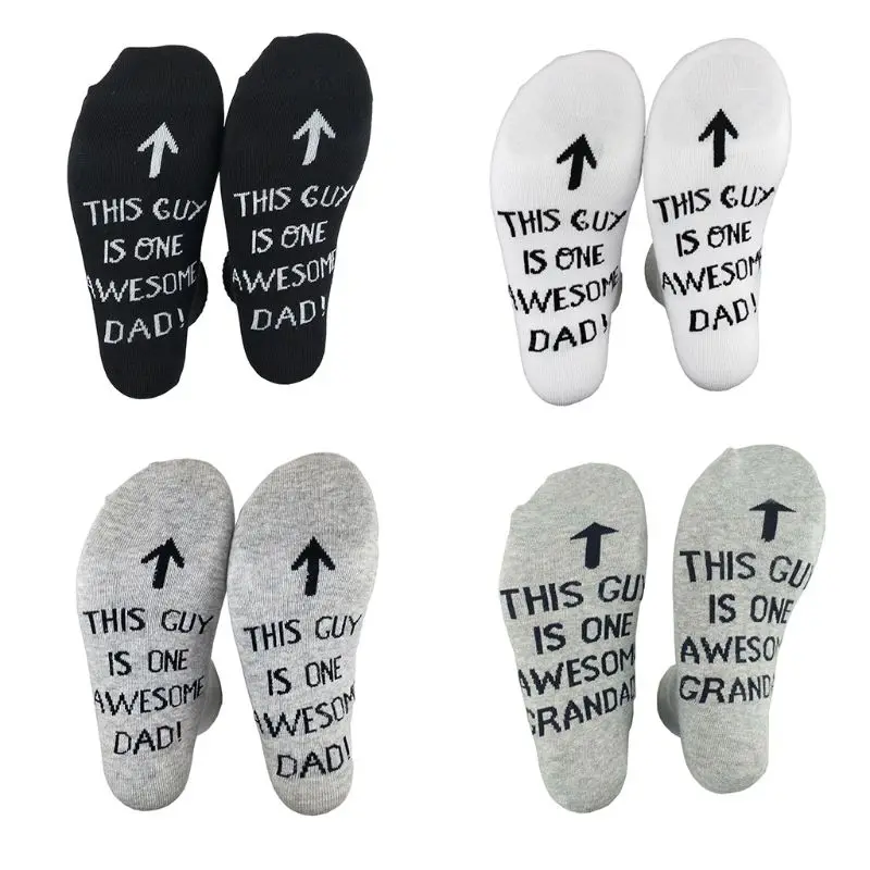 Men Funny Long Crew Socks Unisex This Guy Is One Awesome Dad Letters Printing Combed Cotton Ribbed Knitted Hosiery Fathers Gifts
Men Funny Long Crew Socks Unisex This Guy Is One Awesome Dad Letters Printing Combed Cotton Ribbed Knitted Hosiery Fathers Gifts