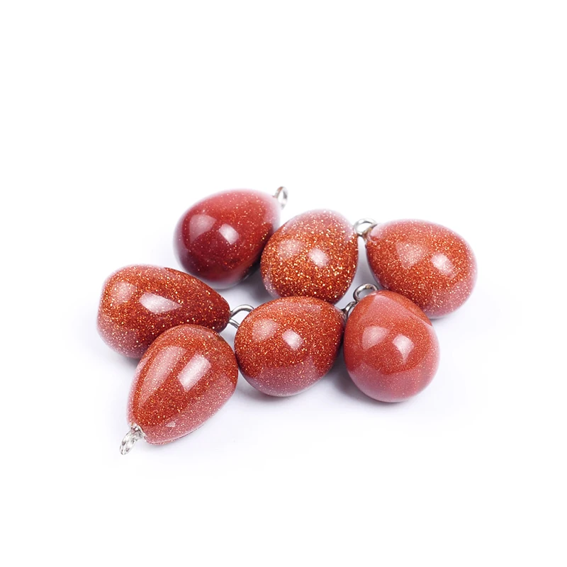 5pcs/lot natural stone pendant pearl shape goldstone gold sand stone little charm pendant for necklace DIY jewelry making
5pcs/lot natural stone pendant pearl shape goldstone gold sand stone little charm pendant for necklace DIY jewelry making