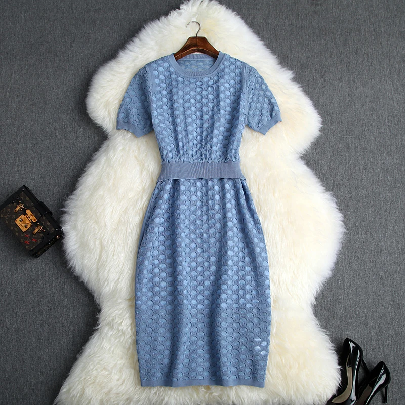 2019 new summer Short sleeve Hollow knitting dresses Casual girl Sexy Pencil Party dress Women Clothing Early autumn Slim Dress
2019 new summer Short sleeve Hollow knitting dresses Casual girl Sexy Pencil Party dress Women Clothing Early autumn Slim Dress