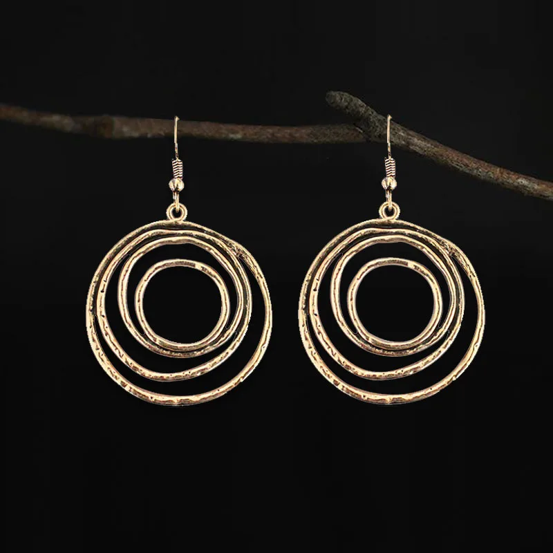 Bronze Circle Ring Multi Twining Pendant Earring Bohemian Retro Ear Earrings For Women Dangle Party Jewelry Gift
Bronze Circle Ring Multi Twining Pendant Earring Bohemian Retro Ear Earrings For Women Dangle Party Jewelry Gift