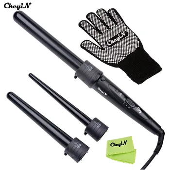 3 in 1 Hair Curling Machine Cone +Cylindrical Replacement Curling Wand Electric Ceramic Hair Curlers Rollers DIY Hair Style Iron
3 in 1 Hair Curling Machine Cone +Cylindrical Replacement Curling Wand Electric Ceramic Hair Curlers Rollers DIY Hair Style Iron