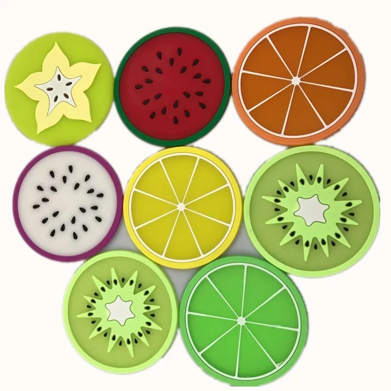 Silicone Coasters Creative Fruit Shape Anti-skid Insulation Mat Bowl Mats Placemat Table Mat Cup Pads Home Kitchen Tools D0224
Silicone Coasters Creative Fruit Shape Anti-skid Insulation Mat Bowl Mats Placemat Table Mat Cup Pads Home Kitchen Tools D0224