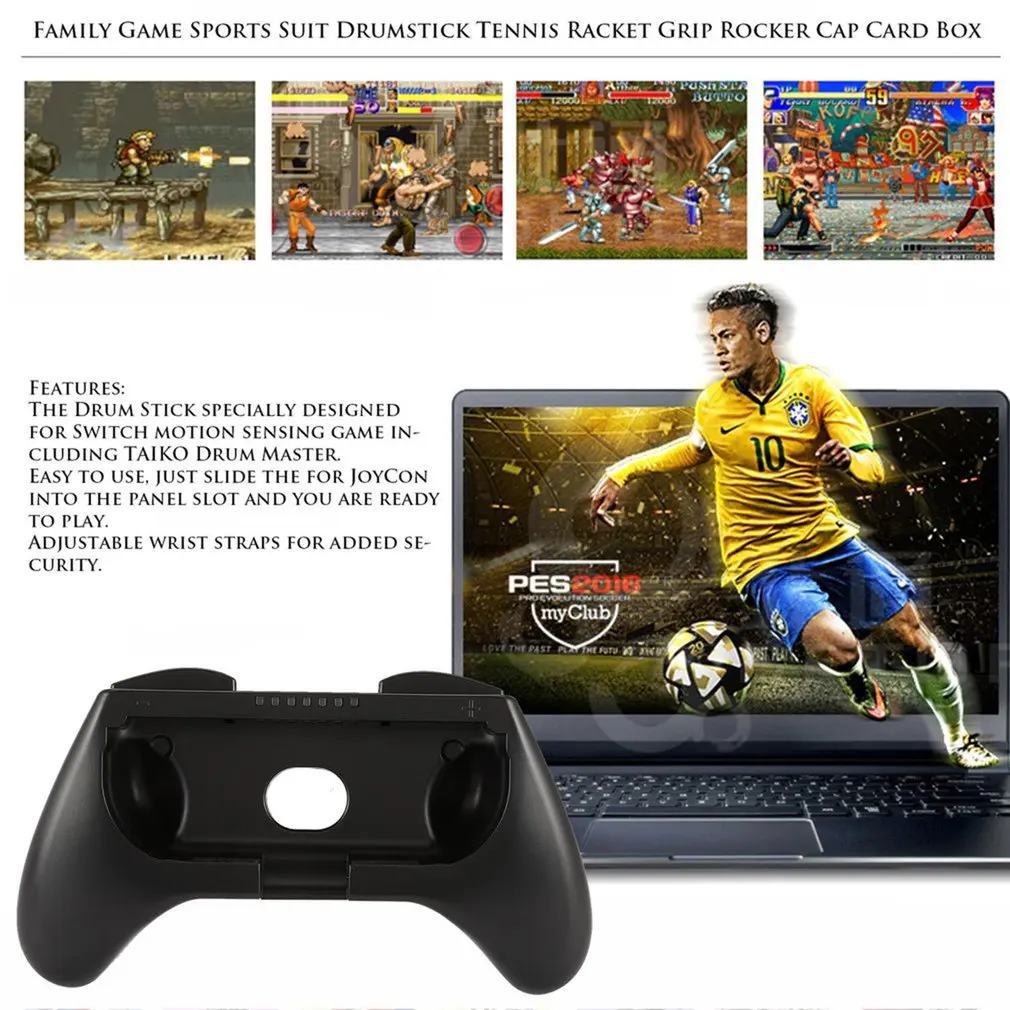 KJH 17-in-1 Family Sports Game Kit Set For Nintend Switch Games Functional Stand Wheel Grip Caps Tennis Racket Drum stick
KJH 17-in-1 Family Sports Game Kit Set For Nintend Switch Games Functional Stand Wheel Grip Caps Tennis Racket Drum stick