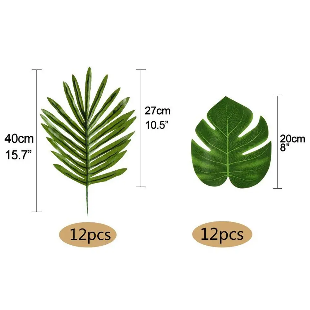 Hot 24 Pcs Tropical Palm Leaves Luau Party Decoration Artificial Simulation Tropical Monstera Plant Leaves for Hawaiian Safari
Hot 24 Pcs Tropical Palm Leaves Luau Party Decoration Artificial Simulation Tropical Monstera Plant Leaves for Hawaiian Safari