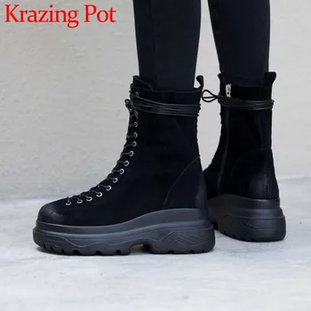 2018 cow suede superstar brand zip med bottom motorcycle boots round toe black color waterproof cross-tied low bottom shoes L73
2018 cow suede superstar brand zip med bottom motorcycle boots round toe black color waterproof cross-tied low bottom shoes L73