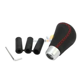 Universal Black Leather Red Stitch Manual Car Auto Gear Shift Knob 8mm 10mm 12mm
Universal Black Leather Red Stitch Manual Car Auto Gear Shift Knob 8mm 10mm 12mm