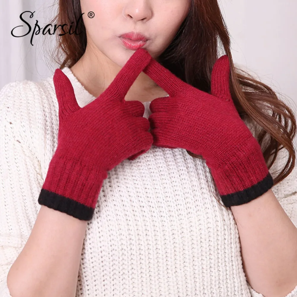 Sparsil Women Autumn Winter Full Finger Cashmere Gloves Wrist Wrap Hand Warmer Knit Wool Glove Female Soft Short Mittens
Sparsil Women Autumn Winter Full Finger Cashmere Gloves Wrist Wrap Hand Warmer Knit Wool Glove Female Soft Short Mittens