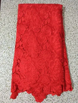 5Yards/pc High quality red flower african water soluble lace embroidery french guipure lace for dressing LE21-1
5Yards/pc High quality red flower african water soluble lace embroidery french guipure lace for dressing LE21-1