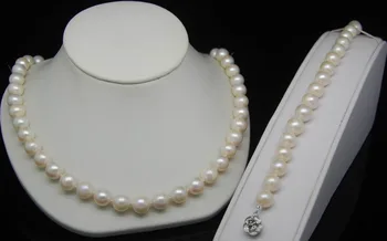 Women's Wedding charm Jew.656 10-11mm AA+ white pearl jewelry sets (necklace &Bracelet) Natural Ms.-jewelrynoble lady's
Women's Wedding charm Jew.656 10-11mm AA+ white pearl jewelry sets (necklace &Bracelet) Natural Ms.-jewelrynoble lady's