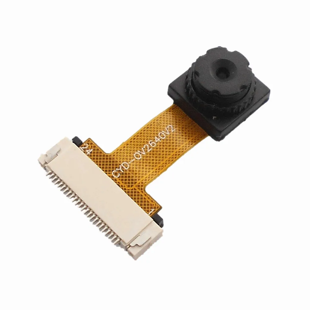 Suitable for ESP32 OV2640 2 million pixel camera module 100 degree wide angle for ESP32 module 24PIN 0.5MM Pitch
Suitable for ESP32 OV2640 2 million pixel camera module 100 degree wide angle for ESP32 module 24PIN 0.5MM Pitch