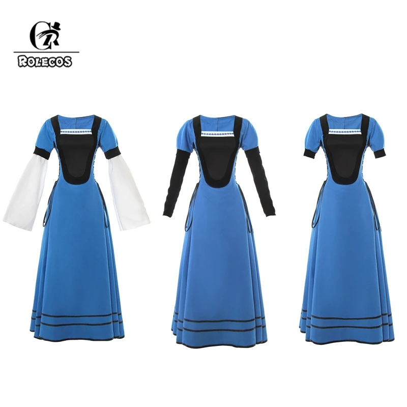 ROLECOS Medieval Women Dress Victorian Costume Retro Renaissance Dress Vintage Women Costume Halloween Gothic Long Dresses
ROLECOS Medieval Women Dress Victorian Costume Retro Renaissance Dress Vintage Women Costume Halloween Gothic Long Dresses