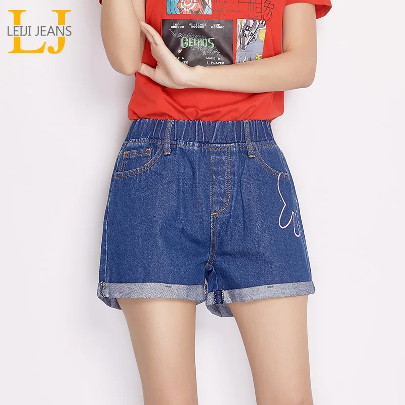 LEIJIJEANS 2019 New Arrival Elastic waist comfortable denim shorts loose trouser legs sitting comfortable girl denim shorts
LEIJIJEANS 2019 New Arrival Elastic waist comfortable denim shorts loose trouser legs sitting comfortable girl denim shorts
