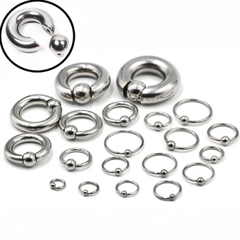 1 Piece Big Stainless Steel Captive Hoop Rings BCR Eyebrow Tragus Ear Piercing Nose Closure Nipple Bar Lips Large Body Jewelry
1 Piece Big Stainless Steel Captive Hoop Rings BCR Eyebrow Tragus Ear Piercing Nose Closure Nipple Bar Lips Large Body Jewelry