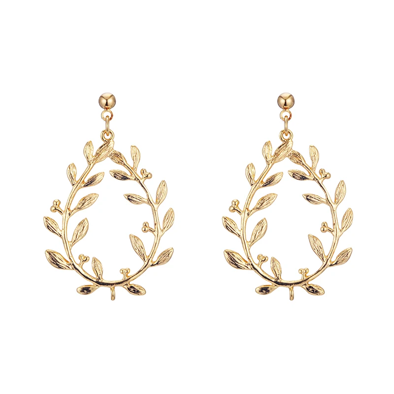 Aiffry Fashion Korean Style Earrings Leaf Water Hoop Earrings For Women Party Jewelry Gift E2478
Aiffry Fashion Korean Style Earrings Leaf Water Hoop Earrings For Women Party Jewelry Gift E2478