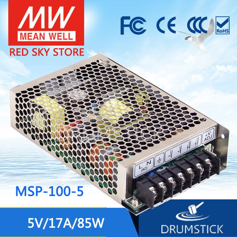 MEAN WELL MSP-100-5 5V 17A meanwell MSP-100 5V 85W Single Output Medical Type Power Supply
MEAN WELL MSP-100-5 5V 17A meanwell MSP-100 5V 85W Single Output Medical Type Power Supply