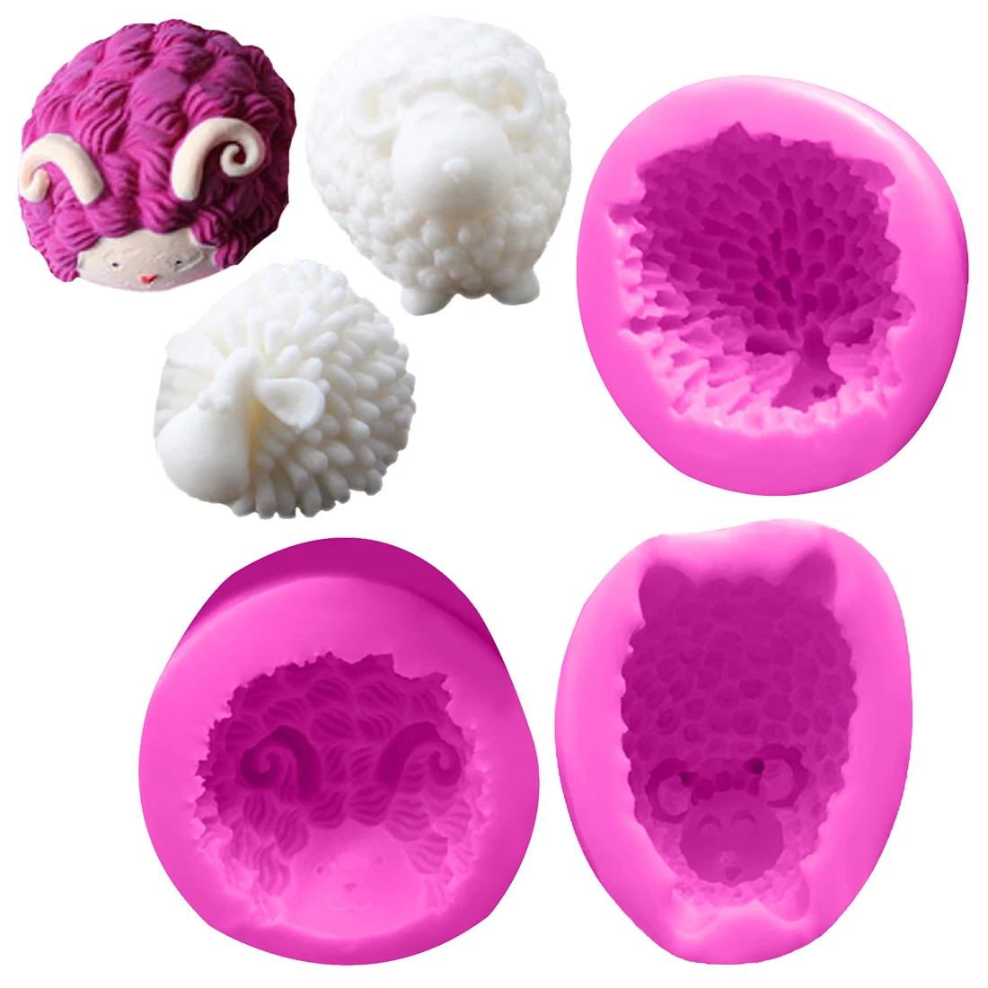 Sheep Shape Fondant Silicone Mold Kitchen Baking Chocolate Pastry Candy Clay Making Cupcake Decoration Tools
Sheep Shape Fondant Silicone Mold Kitchen Baking Chocolate Pastry Candy Clay Making Cupcake Decoration Tools