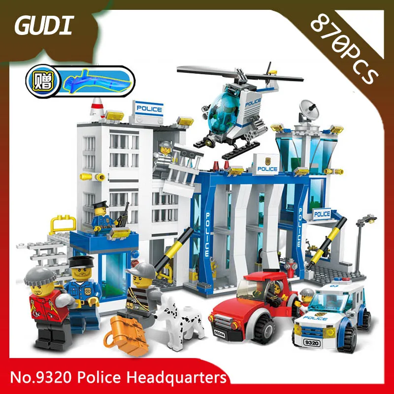 GUDI 9320 870pcs City Series The Police Headquarters Model Building Blocks Set Bricks Compatible with Legoings
GUDI 9320 870pcs City Series The Police Headquarters Model Building Blocks Set Bricks Compatible with Legoings