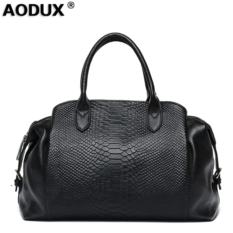 AODUX Crocodile Pattern Genuine Cow Leather Luxury Fashion High Quality Women's Handbag Ladies Tote Handle Shopping Bags Satchel
AODUX Crocodile Pattern Genuine Cow Leather Luxury Fashion High Quality Women's Handbag Ladies Tote Handle Shopping Bags Satchel