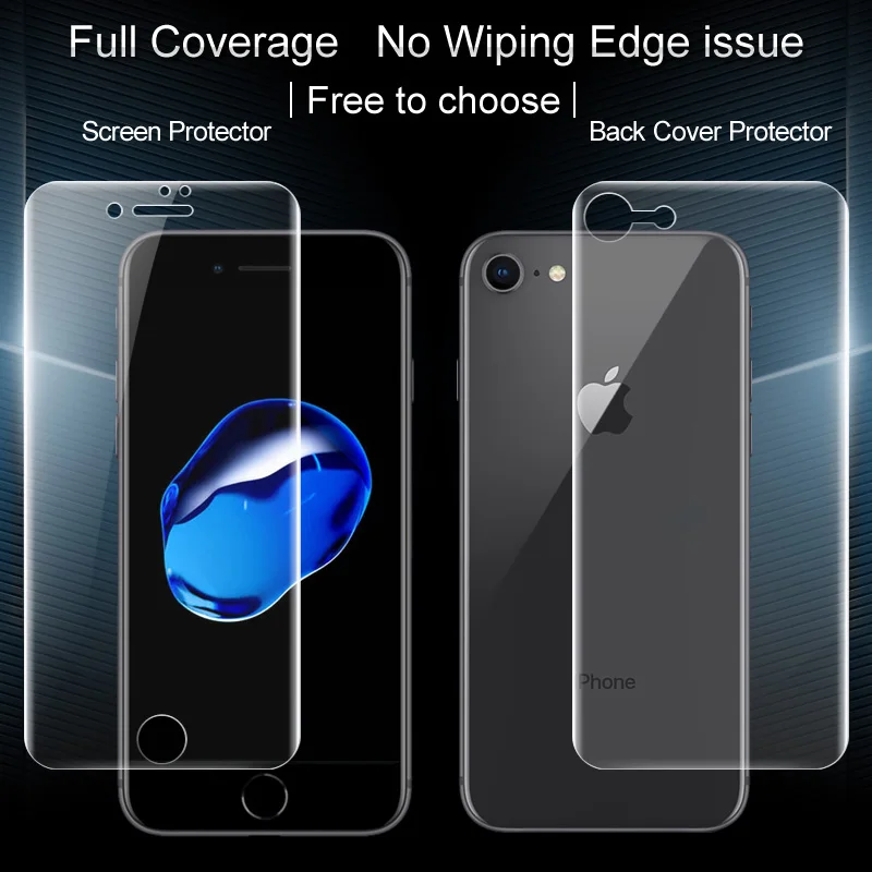 2 шт полное покрытие для Iphone 7 Plus 8 Iphone7 Iphone8 защита экрана и задняя наклейка Imak
