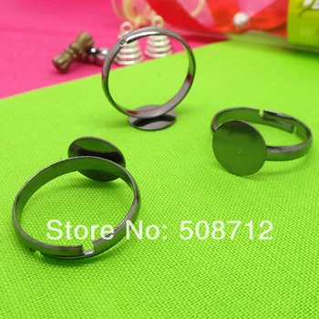 Free ship 100pcs Gun black Metal Adjustable Ring Blank 12mm Cabochon Base Findings Accessories
Free ship 100pcs Gun black Metal Adjustable Ring Blank 12mm Cabochon Base Findings Accessories