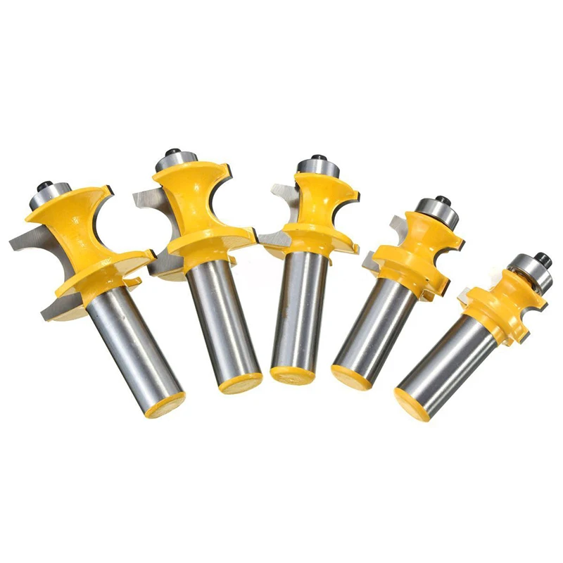 5pcs 1/2" Shank Half Round Tenon Bullnose Router Bit Kits 3/8 5/16 1/4 3/16 1/8 Milling Cutter for Woodworking Milling Cutter
5pcs 1/2" Shank Half Round Tenon Bullnose Router Bit Kits 3/8 5/16 1/4 3/16 1/8 Milling Cutter for Woodworking Milling Cutter