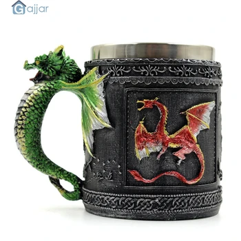 Creative Personality Dragon 3D Coffee Mug Beer 450ML Cup Wall Stainless Steel Resin Dragons Gift Cup Dropshiping18Nov14
Creative Personality Dragon 3D Coffee Mug Beer 450ML Cup Wall Stainless Steel Resin Dragons Gift Cup Dropshiping18Nov14